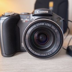 Canon PowerShot S3 IS Camera + SanDisk Ultra 16GB SD Card + Bag – Tested