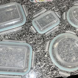Glasslock Air Tight Locking Lid Food Storage Container Lot