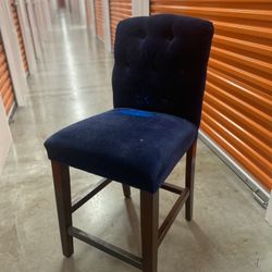 Blue Bar Height Chair