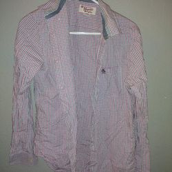 Shirt Penguin men's button down size small long sleeve