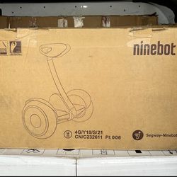 Segway Ninebot S White Smart Self-Balancing Electric Scooter - Powerful Motor, 10/11.2/12.4 mph, Hoverboard w/t LED Light,  with Gokart Kit