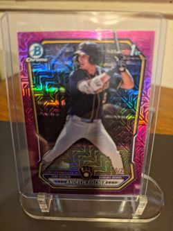 Andrew Fischer Bowman Chrome 1st Pink Refractor /225