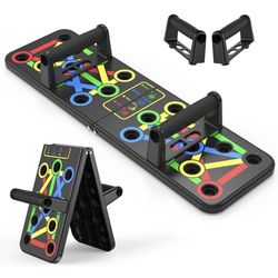 Push Up Board, Portable Multi-Function Foldable 14 in 1 Push Up Bar, Push Up Handles for Floor,Strength Training Equipment for Men & Women