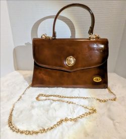 Vintage Italian Collection Le Rosa Leather Top Handle Bag
