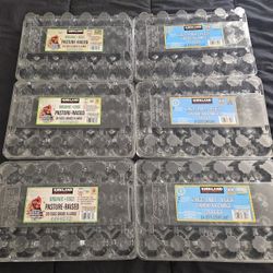 6 Empty Egg Cartons