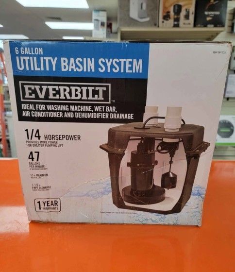 everbilt 6 gallon utility basin system