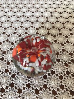 Signed paperweight by Kerry Zimmerman