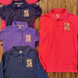Doral Academy School Uniforms Great condition Short and long sleeve  size 6 Size 7/8,