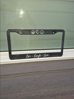 Live Laugh Love License Plate Frame