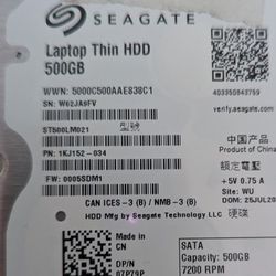 Laptop HDD Thin SATA 