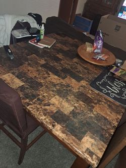 Dining set and rug