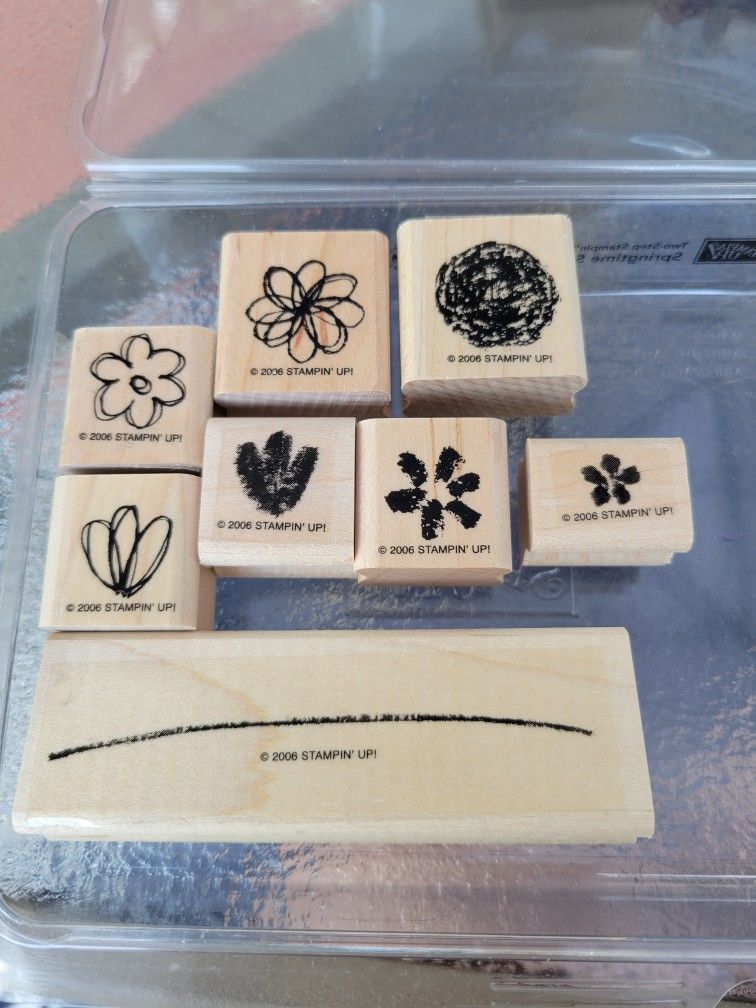 Stampin Up Springtime Stems Rubber Stamp Set