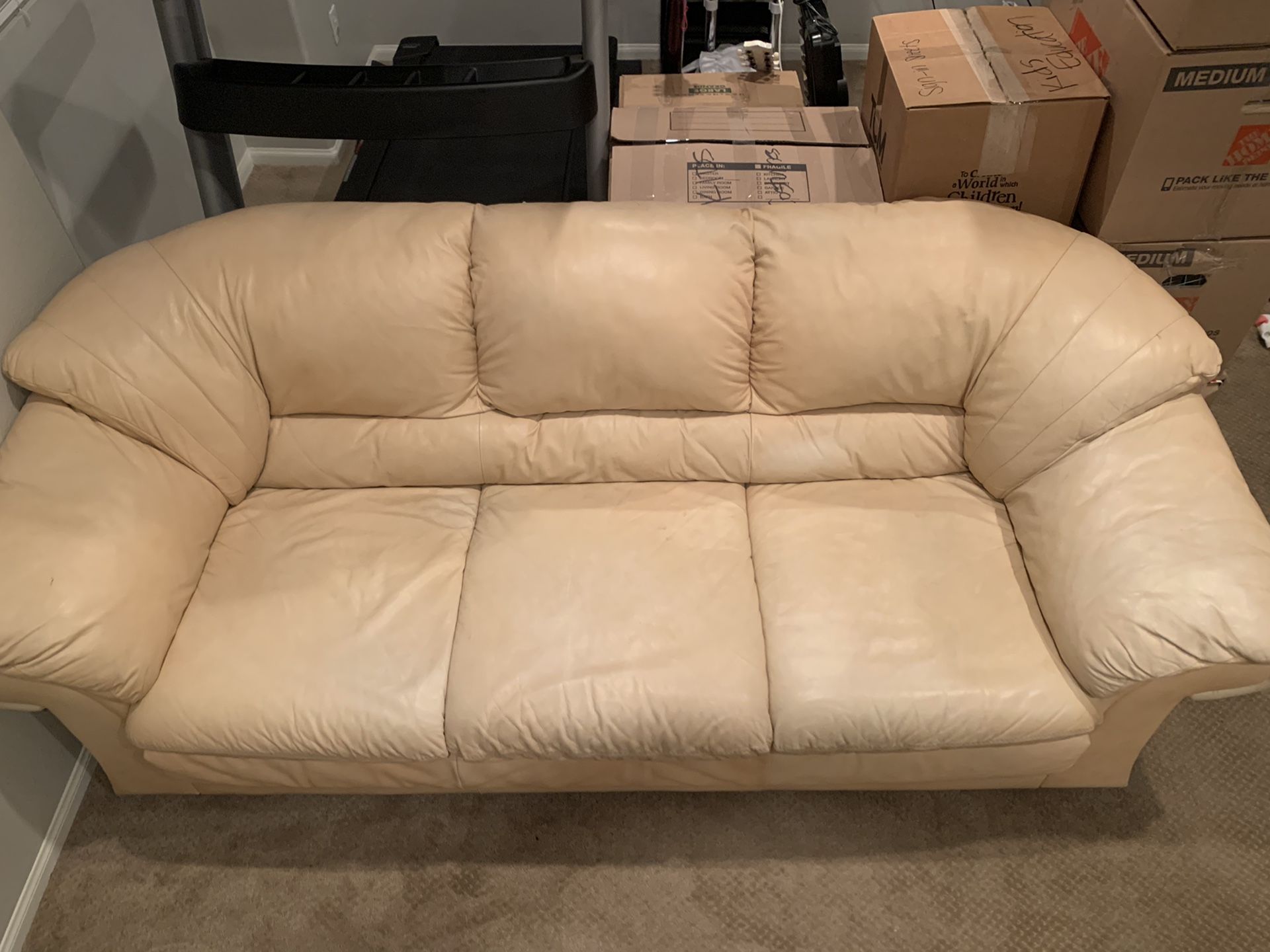 Leather couch