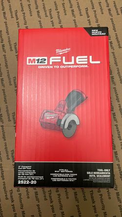 Milwaukee M12  Fuel 3” cut off tool saw
