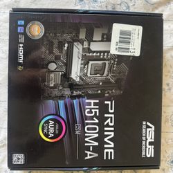 Asus Motherboard PRIME H510M-A LGA1200 Intel 10th and 11th gen i9 i7 i5 i3 supported