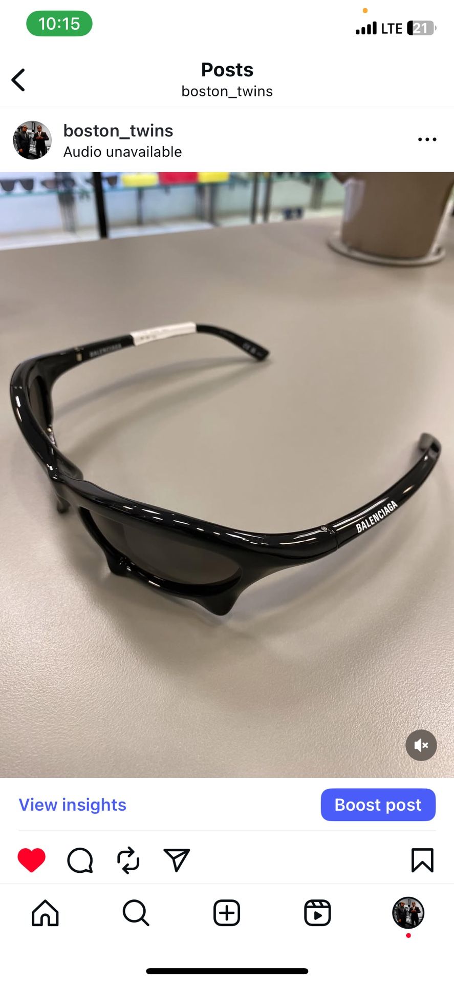 Balenciaga Glasses Brand New