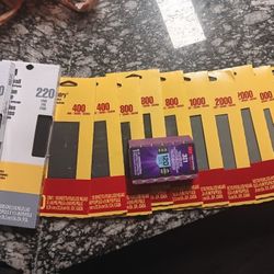 Various Grain Of Sandpaper