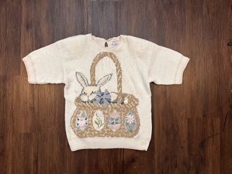 Vintage Talbots Easter Bunny Sweater
