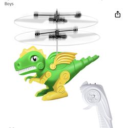 YongnKids Rc Flying Dinosaur Toy, Rc Flying Dinosaur for Kids Age 6 7 8 9 10 Year, Great Outdoor Indoor Birthday for Kids Boys