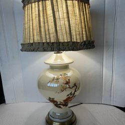 vintage Chinoiserie-style table lamp, Porcelain 