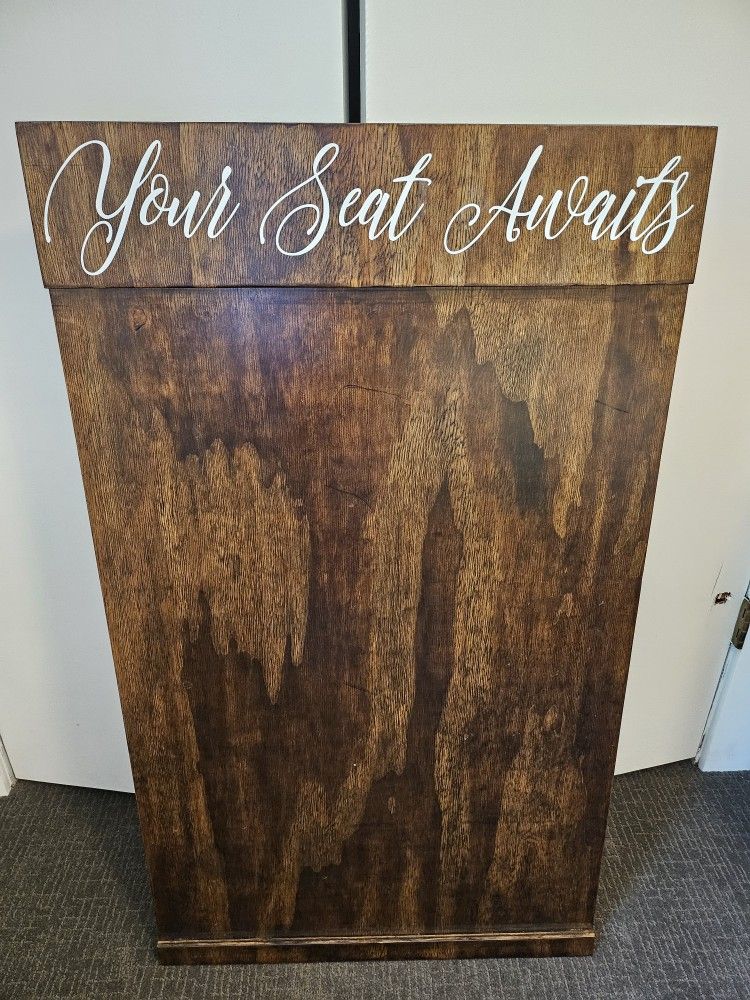 Wedding Seating Chart Sign