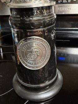 Limited Edition USMC German Beer Stein with Certificate (Damaged)