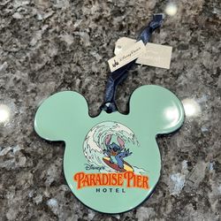Disneyland Mickey Mouse Icon Stoneware Ornament.  Disney Parks Paradise Pier Hotel.  Brand New with Tags 