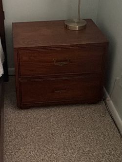 Henredon 2 Drawer Campaign Chest