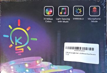 NEW 32.8FT Smart RGB LED Strip Lights – Music Sync & APP Control