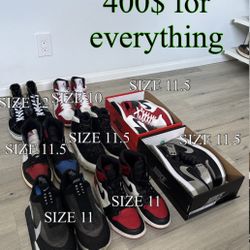 Jordan’s, Vans, Yeezys, Nike, Adidas 