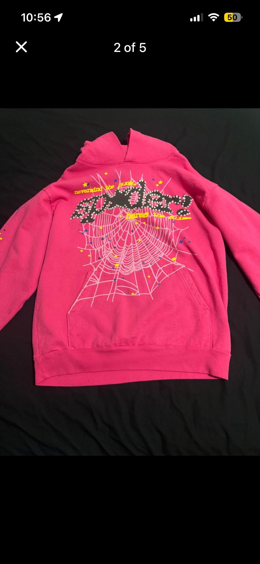 spider hoodie pink v2
