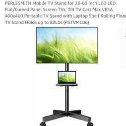 New Mobile Tv Stand For Tv  23 To 60 Inch