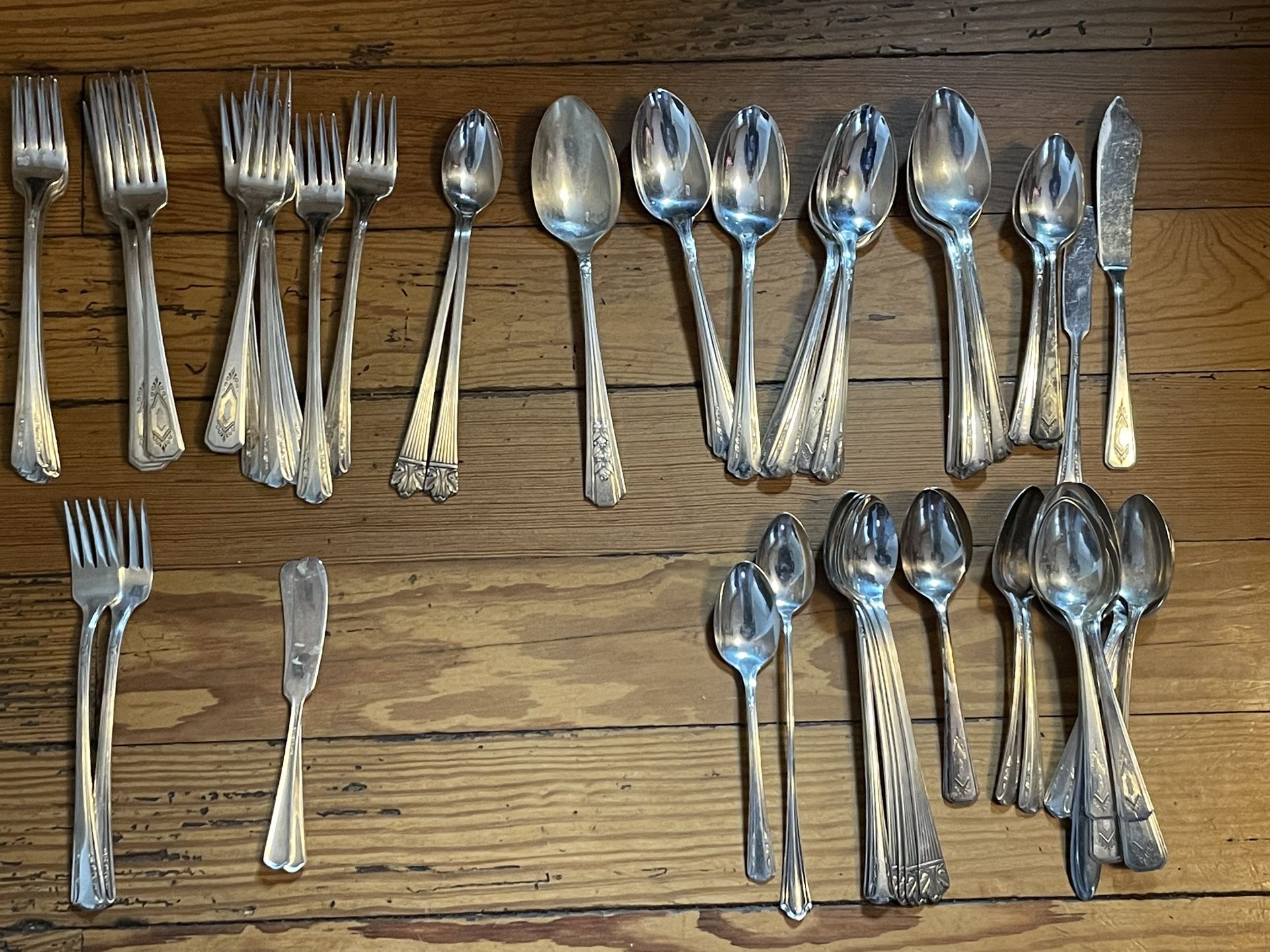 Antique/vintage flatware, silver plated