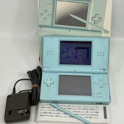 Nintendo DS Lite Handheld Console Ice Blue In Box Region Free USG-001