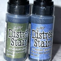Lot of 2 New Ranger Tim Holtz DISTRESS STAIN Daubers Fluid Dye Acid Free