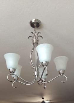 5-Light Brushed Nickel Chandelier