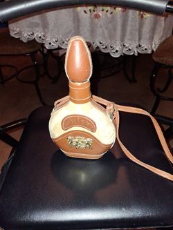 Leather Flask, As Is