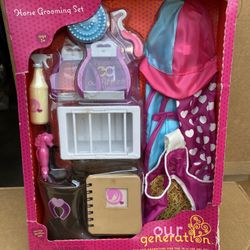 New Our Generation Doll Horse Grooming Kit