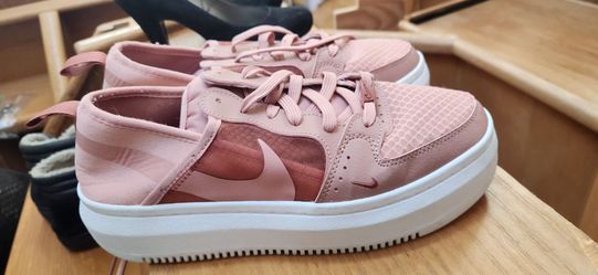 Nike Women's Pink Platform Low-Top Sneakers