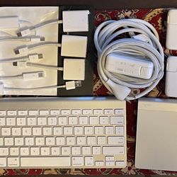 Apple Accessories. Wireless keyboard, pad, chargers, ethernet, video