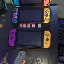 Nintendo Switches With Accessories 