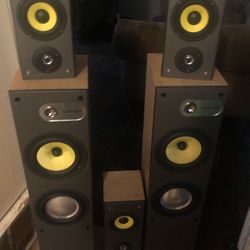 Pro tecknik surround round speakers