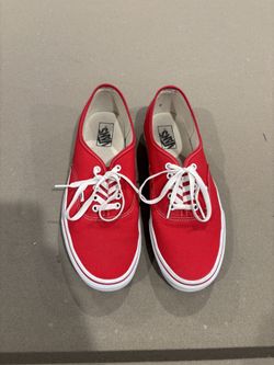 Red Vans Authentic