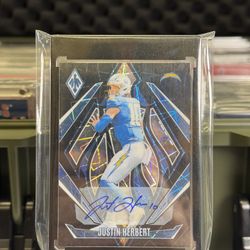2024 Panini Pheonix Justin Herbert Black Laser Auto 
