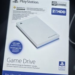 Seagate Game Drive for PlayStation consoles, a 2TB external hard drive. 