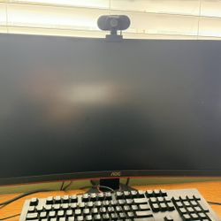 27" Curved AOC Computer Screen Monitor
