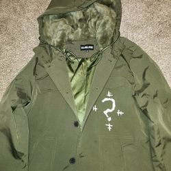 Batman Riddler  Green Movie Jacket Mens Medium 