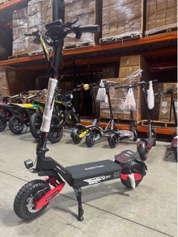 Electric scooter with large tires