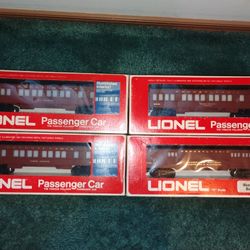 Lionel  O Scale 4 Set Passenger Cars-Baggage Car