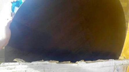 Walnut finished molded Plywood Coffee table